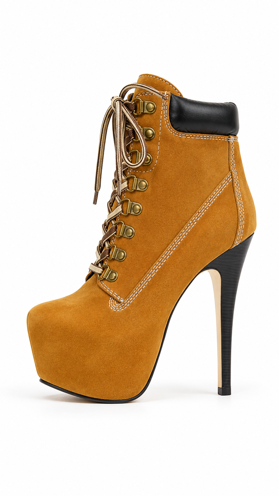 Camouflage Ankle Stiletto Boot High Heels
