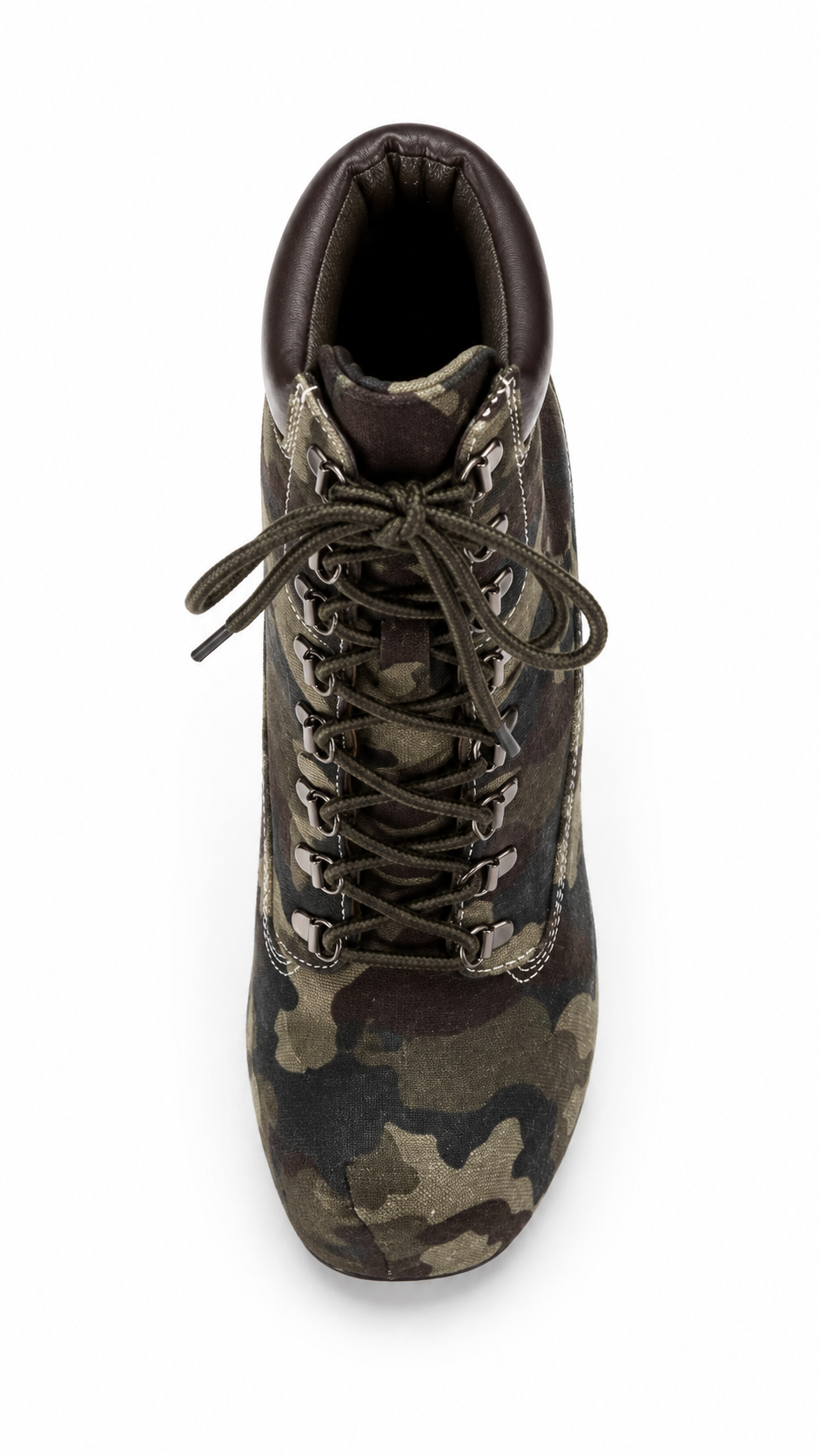 Camouflage Ankle Stiletto Boot High Heels