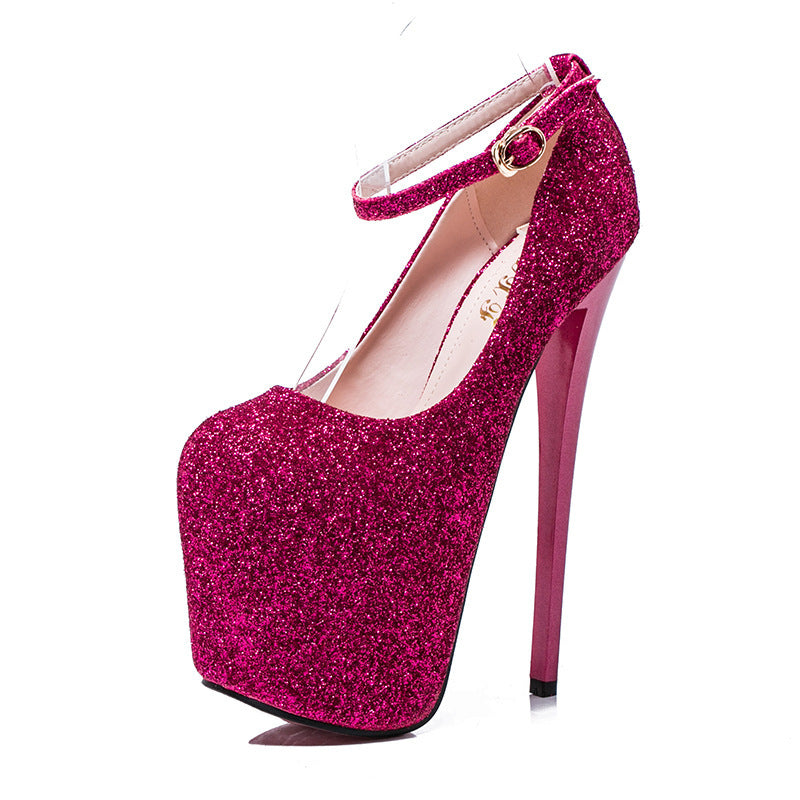 Glitter Stiletto Pumps For Crossdressers | Men's Large Size Heels