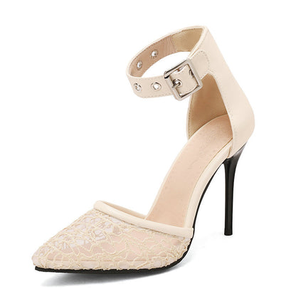 Pointed-toe Stiletto Sandal Heels for Men