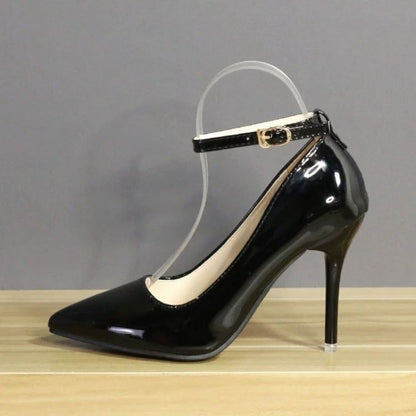 Classy Casual High Heels For Men With Ankle Strap
