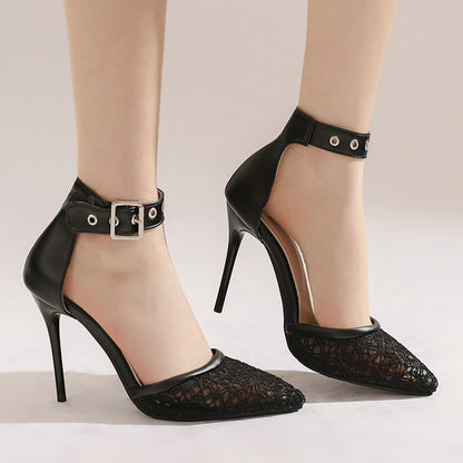 Pointed-toe Stiletto Sandal Heels for Men