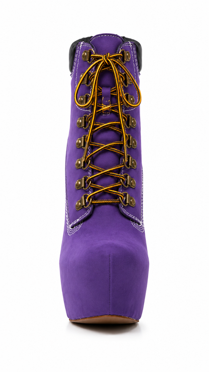 Camouflage Ankle Stiletto Boot High Heels