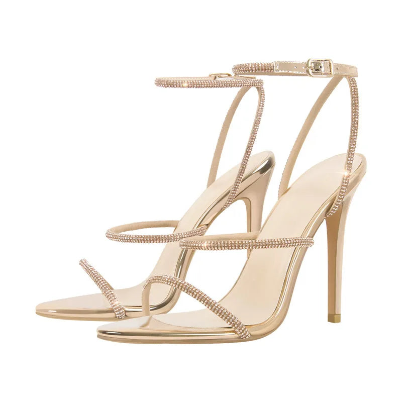 Minimal Ankle Strap Stiletto Sandals High Heels - Heelure™