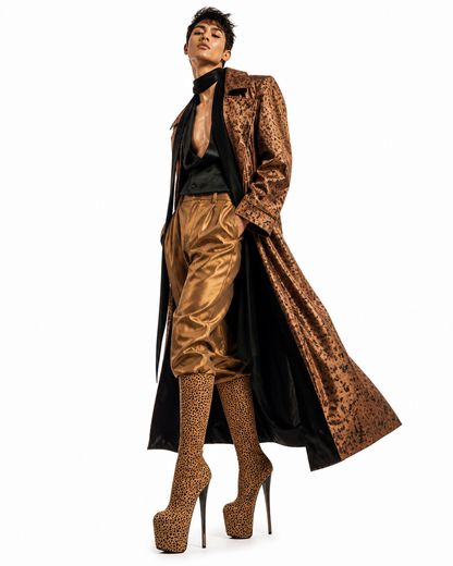 Extreme Platform Animal Printed Knee-High Boots - Heelure™