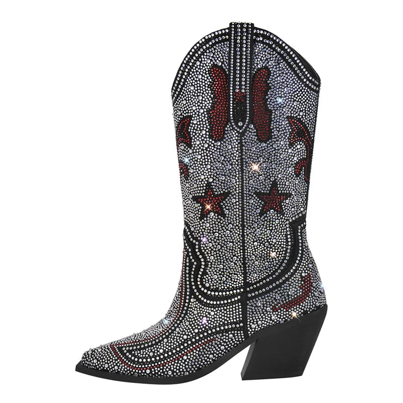 western boot high heels for men
