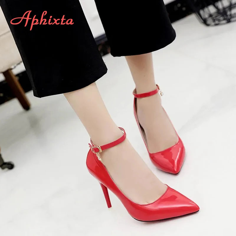 High Heels For Men | Ankle Strap Stiletto Pump With Pointed Toe