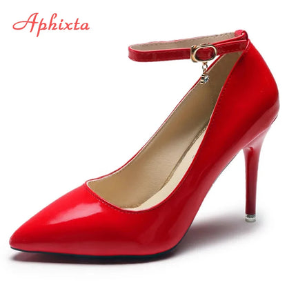 High Heels For Men | Ankle Strap Stiletto Pump With Pointed Toe