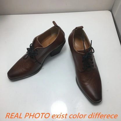 Men's High Heel Dress Shoes For Large Feet