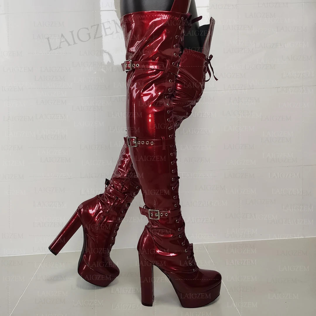 Over-the-Knee High Heels for Men: Stylish & Comfortable Boots