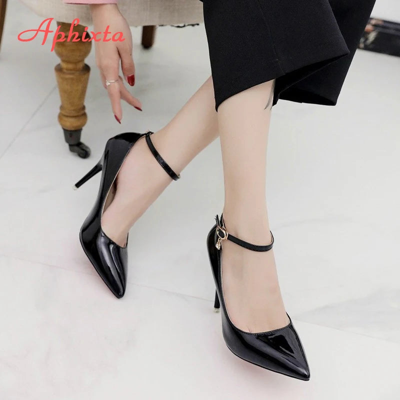 High Heels For Men | Ankle Strap Stiletto Pump With Pointed Toe
