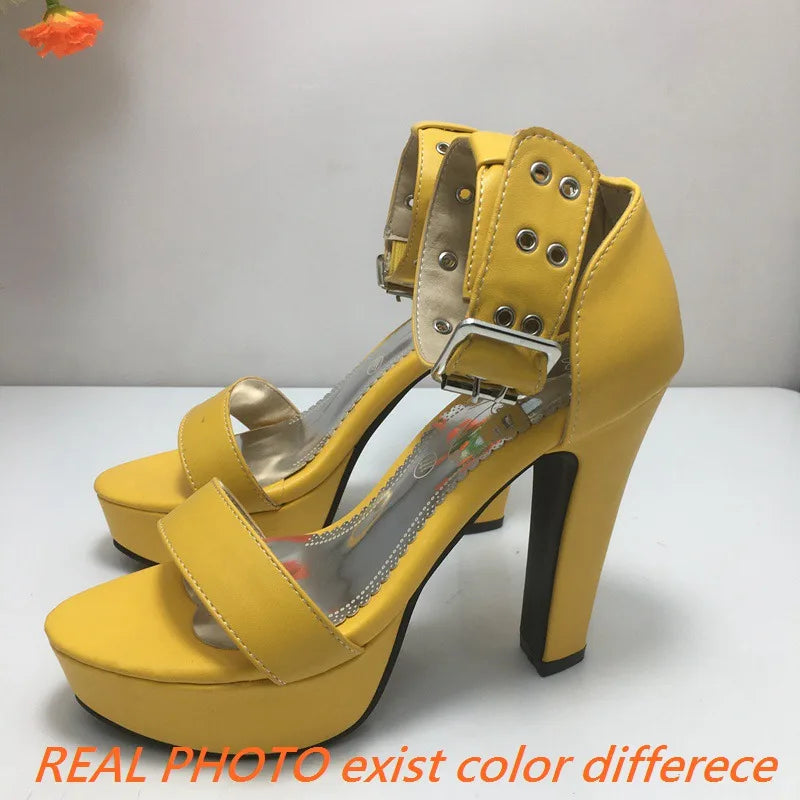 Bold Red Platform High Heels for Men: Break Barriers with Stylish Party Sandals