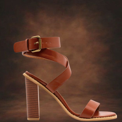 Men's Large Size Sandal High Heels With Strap