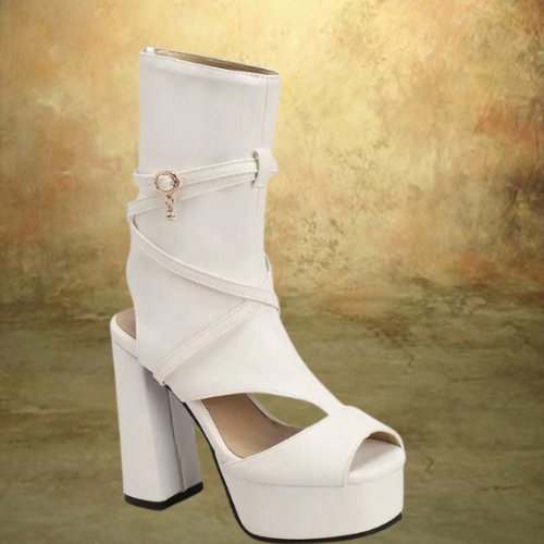 Luxury Cut-Out High Heel Peep Toe Sandals