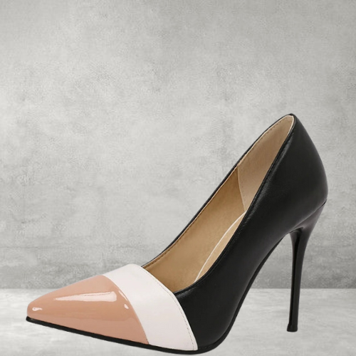 Color-Blocked Stiletto High Heels for Men