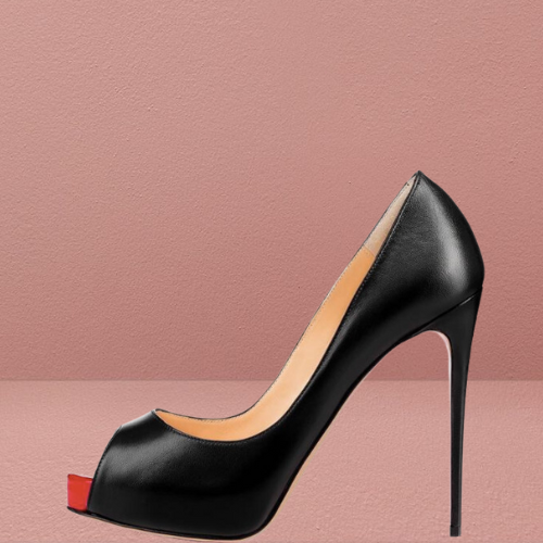 Peep-Toe Platform Stiletto Heels For Men