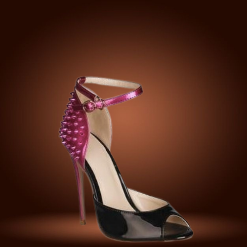 Spikey Open-Toe Stiletto Heels For Men