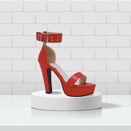 Bold Red Platform High Heels for Men: Break Barriers with Stylish Party Sandals