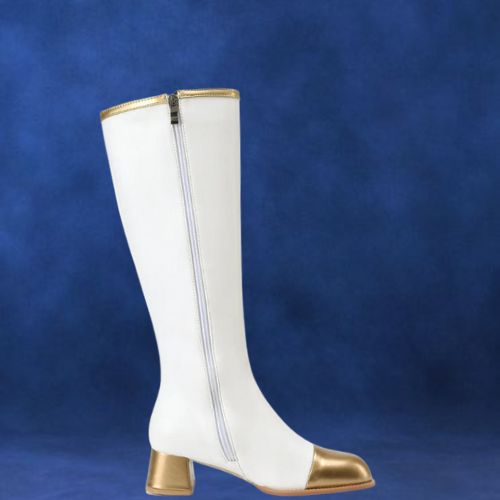 Modern Knee-High Block Heeled Boots for Men