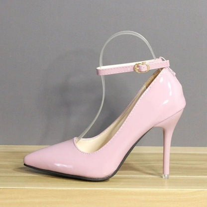 Classy Casual High Heels For Men With Ankle Strap