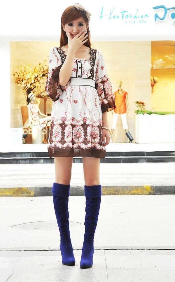 European And American Stiletto Side Zipper High-heel Knight Boots