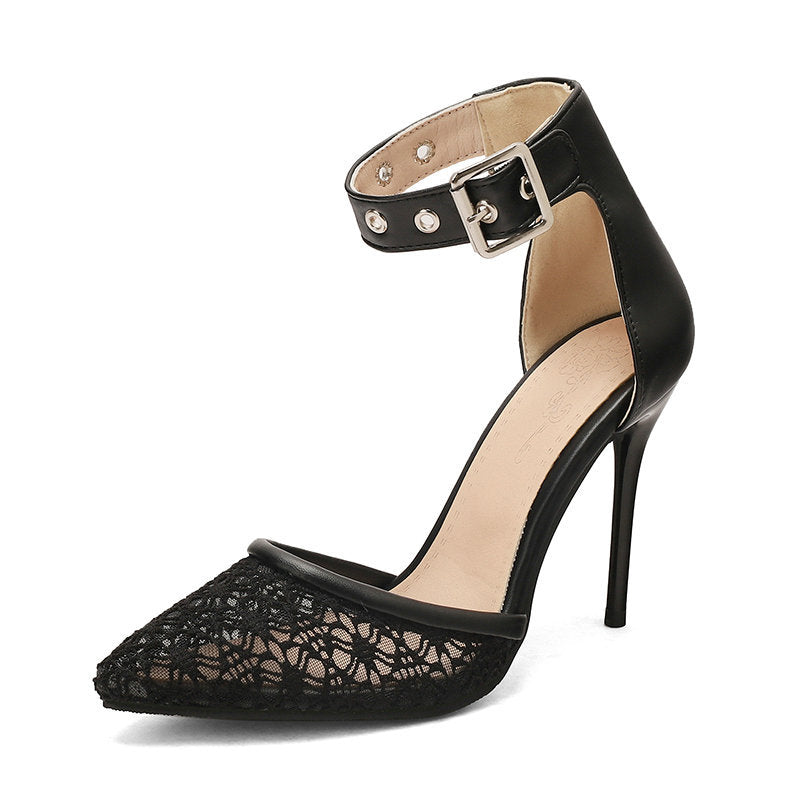 Pointed-toe Stiletto Sandal Heels for Men