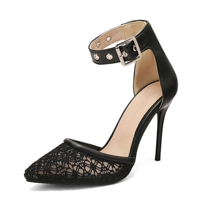 Pointed-toe Stiletto Sandal Heels for Men