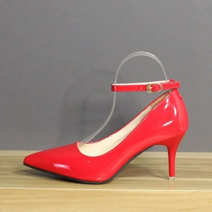 Classy Casual High Heels For Men With Ankle Strap