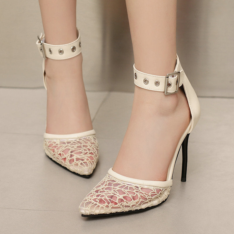 Pointed-toe Stiletto Sandal Heels for Men