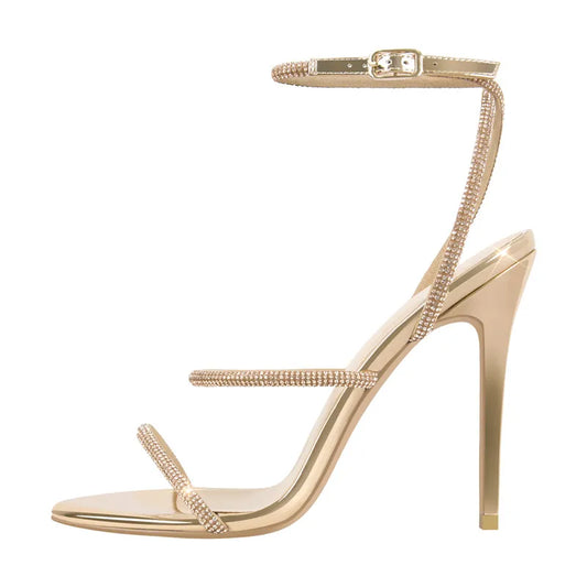 Minimal Ankle Strap Stiletto Sandals High Heels - Heelure™