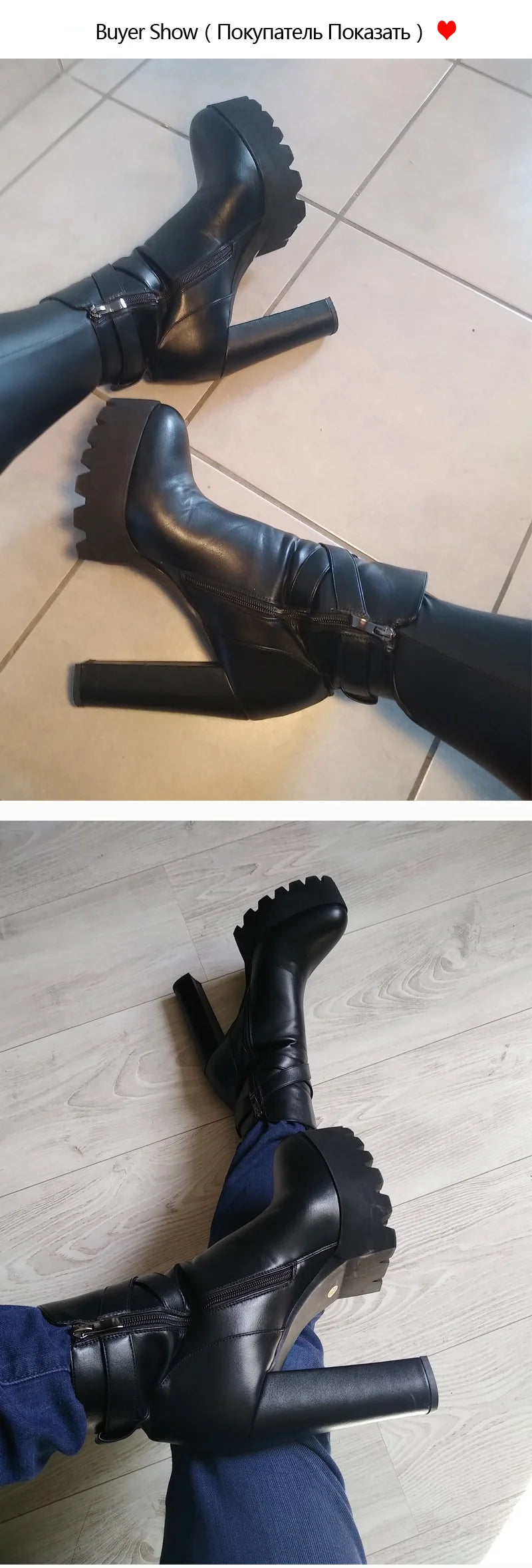 Buckled Platform Ankle Boots - Heelure™