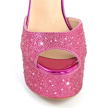 open toe stilettoes