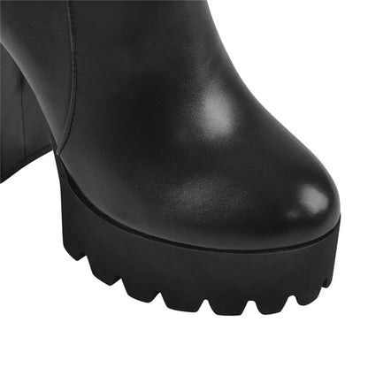 Buckled Platform Ankle Boots - Heelure™
