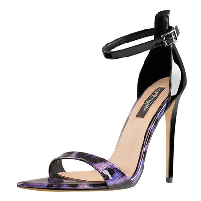 Leopard Ankle-Strap Heel Sandals - Heelure™