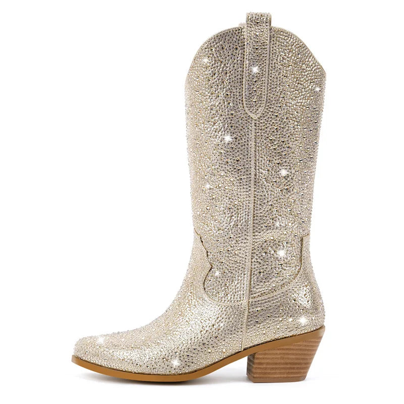 cowboy boot heels for men rhinestone