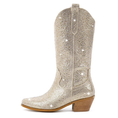 cowboy boot heels for men rhinestone