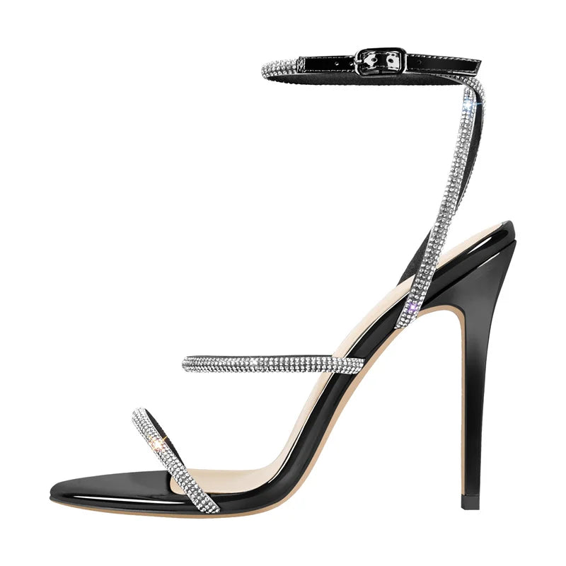 Minimal Ankle Strap Stiletto Sandals High Heels - Heelure™