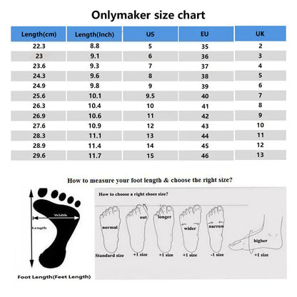 shoe sizing chart large feet men