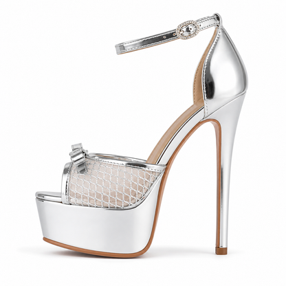 Peep-Toe Mary Jane Platform Pumps - Heelure™
