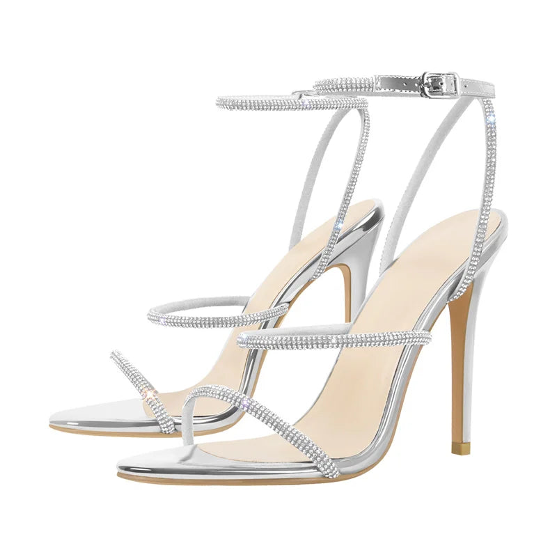 Minimal Ankle Strap Stiletto Sandals High Heels - Heelure™