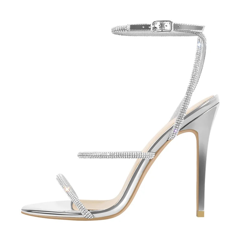Minimal Ankle Strap Stiletto Sandals High Heels - Heelure™