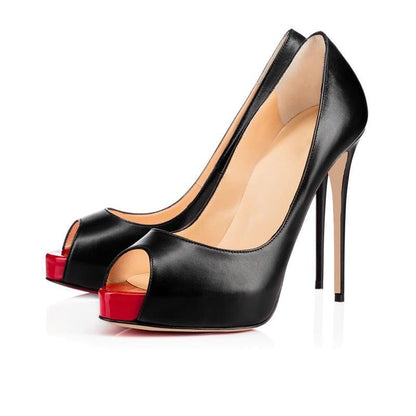 Peep-Toe Platform Stiletto Heels For Men