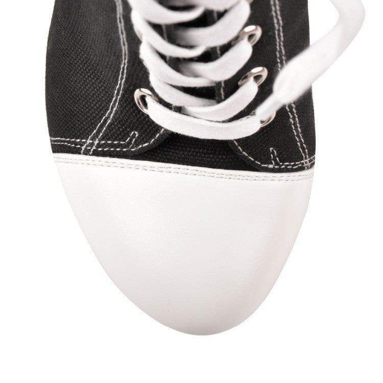 Canvas High Heels For Men | Large Size Mens Heels