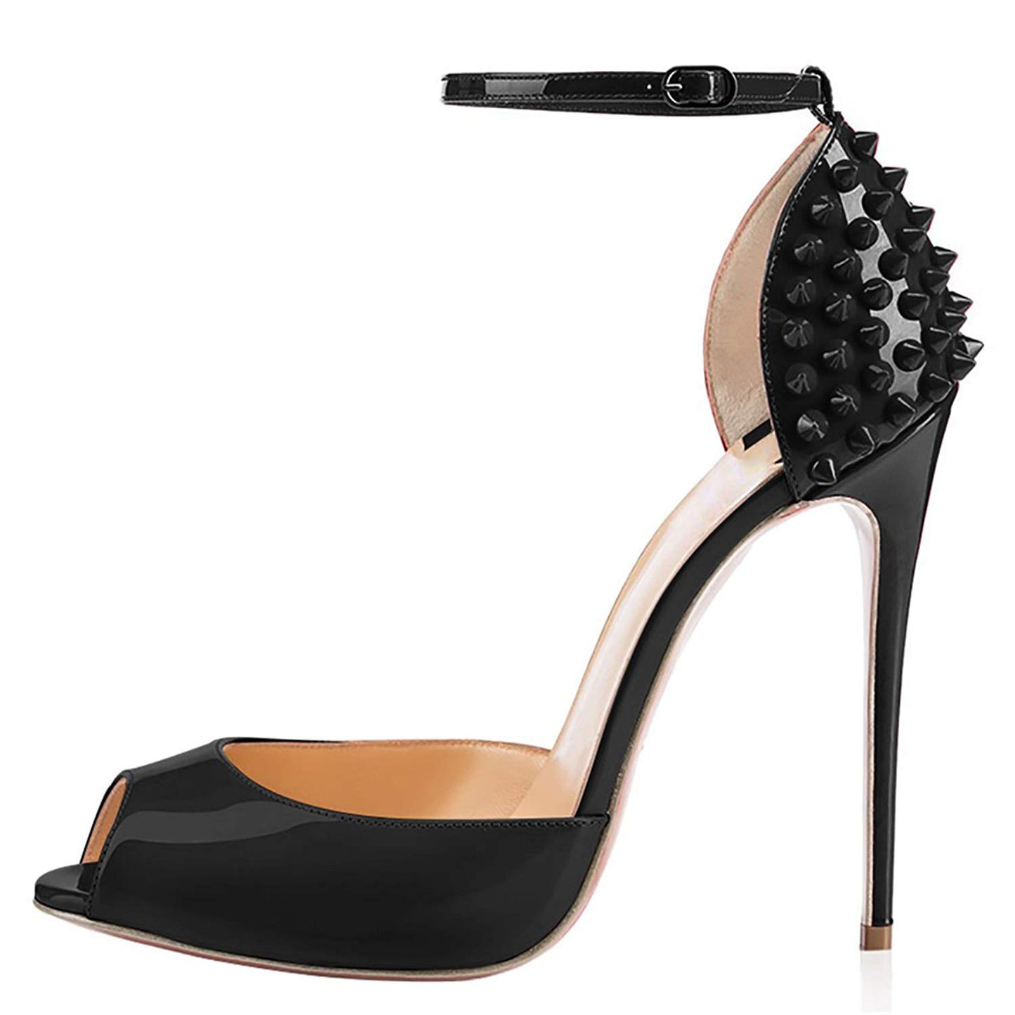 Spikey Open-Toe Stiletto Heels For Men